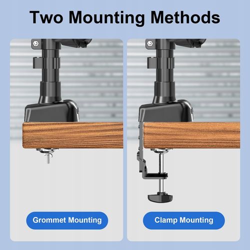 Podstawa obrotowa ze sprężyną gazową dla dwóch monitorów LCD 13-32 cale 9kg na Arena.pl