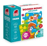 Drewniana mozaika, farma