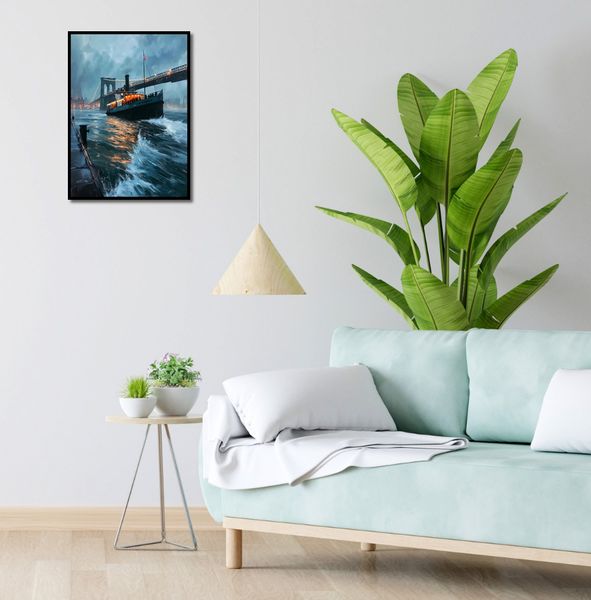 Plakat 40x55cm Stary Parowiec zdjęcie 4