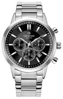 zegarek męski giewont chronograph sapphire srebrno czarny gw8510-b1