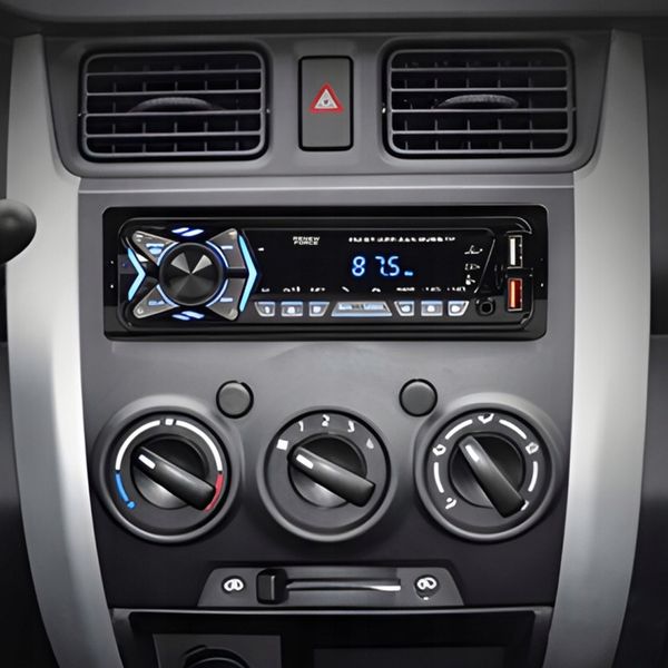 Radio Samochodowe Bluetooth 1-DIN USB AUX MP3 LCD Mikrofon Pilot zdjęcie 11