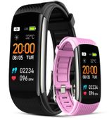 Smartband Giewont Czarny GW200-4 + Pasek Różowy