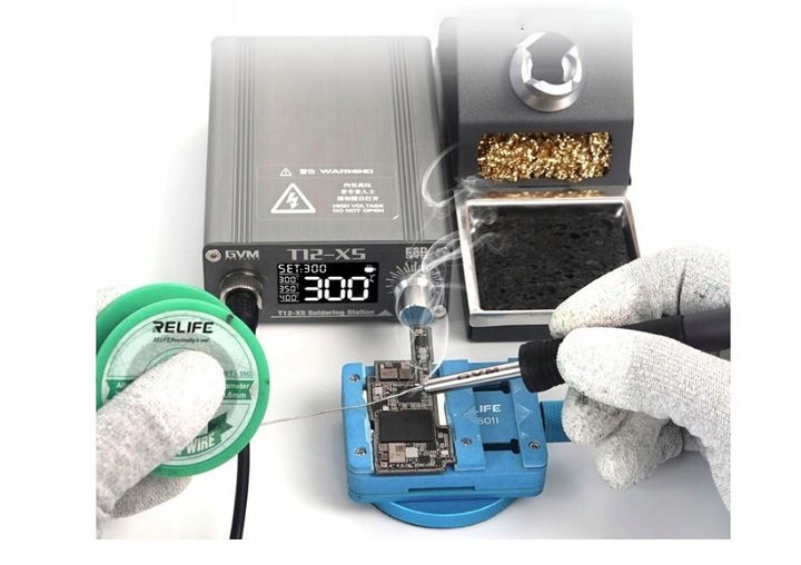 GVM T12-XS STACJA LUTOWNICZA LUTOWNICA NA GROTY T12 80-480°C 72W + GROT zdjęcie 2