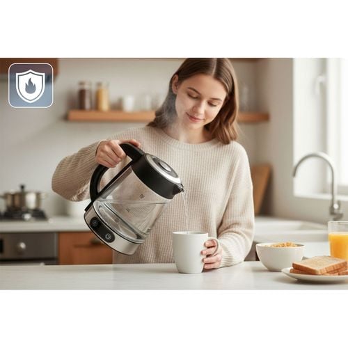 Czajnik elektryczny szklany z regulacją temperatury 1,8l 2200W Berdsen BD-715 na Arena.pl