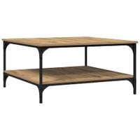 Stolik kawowy dąb artisan 80 x 80 x 40 cm