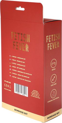 Fetish Fever - Bondage Set - 4 Pieces - Red na Arena.pl
