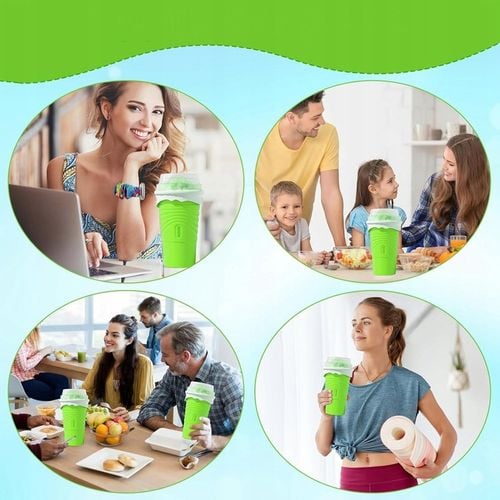 KUBEK DO ROBIENIA SLUSHY LODÓW SORBETÓW WYCISKANY NA BREJĘ SMOOTHIE 500ML na Arena.pl