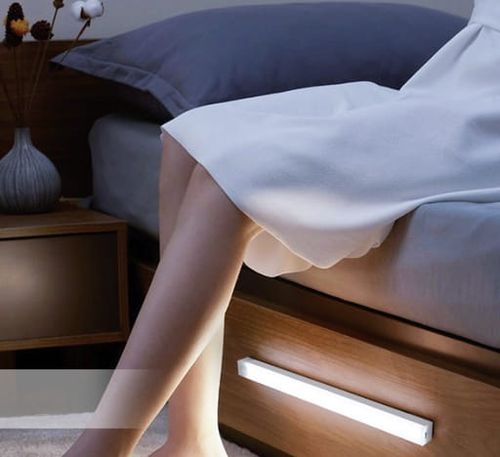 Lampa LED z czujnikiem ruchu magnetyczna bezprzewodowa 20cm nocna podłużna na Arena.pl