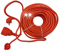 PRZEDŁUŻACZ OGRODOWY BUDOWLANY DO LAMPEK KOSIARKI GRUBY KABEL 3x2,5mm 30m