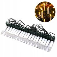 LAMPKI CHOINKOWE ŚWIECZKI PRL TRADYCYJNE 20 KLIP