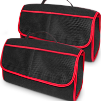 2x Torby Do Bagażnika Auta Duży Organizer Kuferek Torba Zamykana Na Rzep