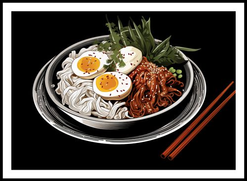 Plakat 84x59,5cm Ramen w Sztuce na Arena.pl