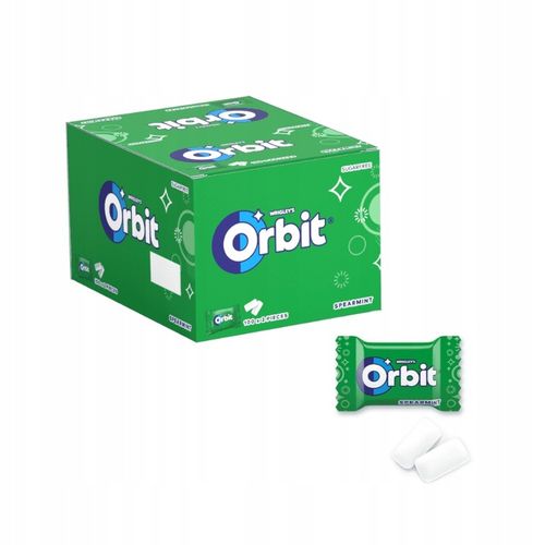 Guma mini ORBIT Spearmint 2 drażetki x 100 szt na Arena.pl