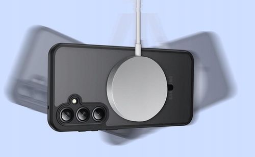 2x SZKŁO+ ETUI WZMACNIANE MAGSAFE CASE CZARNY MATT do SAMSUNG GALAXY S24 FE na Arena.pl