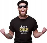 Koszulka z nadrukiem dla dziadka JESTEM DZIADKIEM