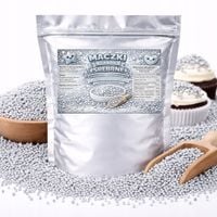 Maczki Cukrowe Srebrne - posypka do tortów deserów gofrów ciast 25g