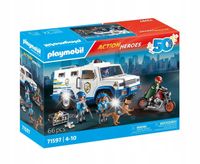 Playmobil Action Heroes Pojazd Policyjny Transporter Pieniędzy 71597