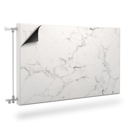 Magnetyczna OSŁONA NA KALORYFER Biały Marmur Abstrakcja 90cm x 60cm na Arena.pl