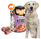 Mokra karma dla psa z jagnięciny ROYAL LAMB 375g UNIQ PETS