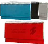 Terminarz 2026 tyg. kalendarz leżący biurkowy Z TOIM LOGO grawerem 50 szt