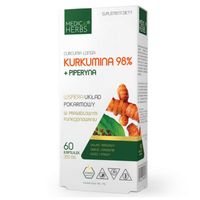 MEDICA KURKUMINA 98% PIPERYNA turmeric KURKUMA PIEPRZ CZARNY stawy Kurkumin