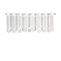 Firana gotowa Leti 350x70 biała haft przelotki