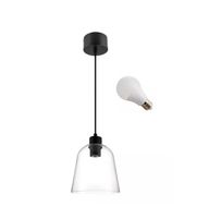 LED LAMPA WISZĄCA MADISON 18CM E27 TRANSPARENTNA SZKŁO