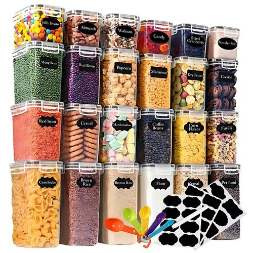 Pojemniki na Żywność zestaw 24 SZT pojemnik 2L 1,4L 0,8L + MIARKI na Arena.pl