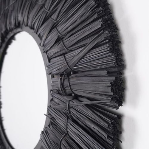 Lustro ścienne czarne okrągłe 42 cm na Arena.pl