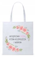 Dla Cioci Cioteczki Torba Eco Biała Shopper Z Nadrukiem Ze Zdjęciem
