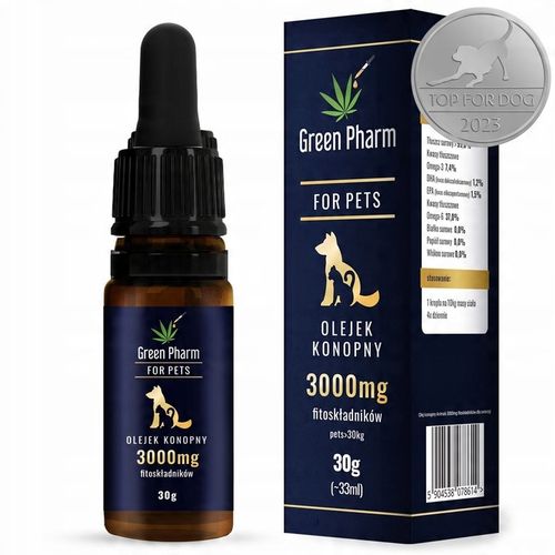 Olejek Konopny CBD 10% | Dla PSA 3000mg 33ml | Weterynaryjny | Bez THC na Arena.pl