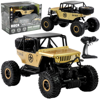 Auto Zdalnie Sterowane Jeep R/C 1:18 Złoty