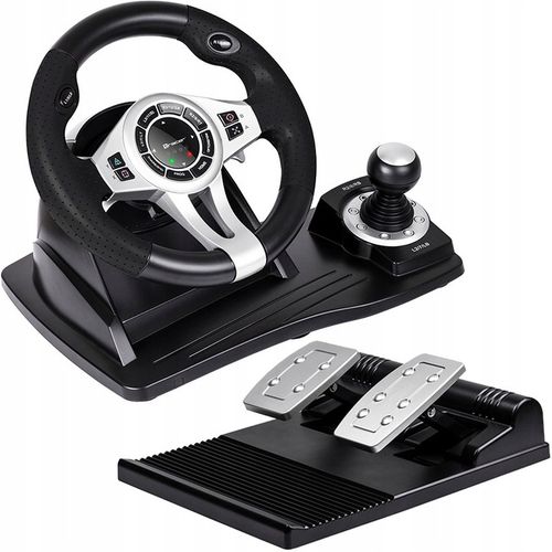 2 x Kierownica do gier z pedałami 4w1 PS4 PC PS3 XBOX ONE BIEGI DO KOMPUTER na Arena.pl