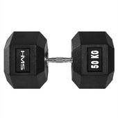 Hantla gumowana Hex Pro 50 kg HMS
