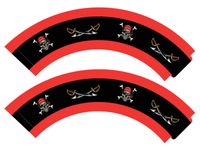 Papilotki do babeczek Pirat, 6 szt.