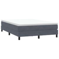 Łóżko typu Box Spring bez materaca Ciemnoszary 140x210 cm