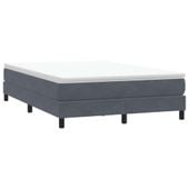 Łóżko typu Box Spring bez materaca Ciemnoszary 140x210 cm