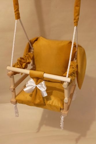 HUŚTAWKA 3w1 DZIECI królik Żółty dom ogród pokój na Arena.pl