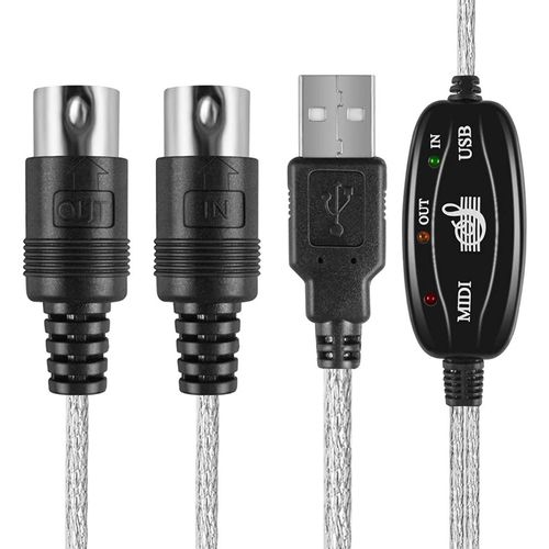 Kabel Konwerter Usb Na Midi In Out Interfejs Szybka Transmisja na Arena.pl