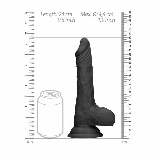 Dildo Z Jądrami 23 Cm Czarne na Arena.pl
