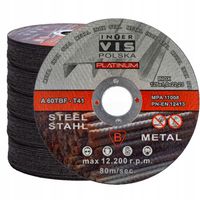 TARCZE DO CIĘCIA METALU 125x1 INTER-VIS 100szt PL