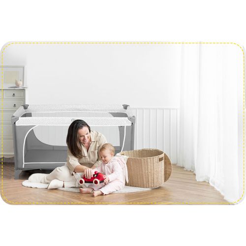 Łóżeczko turystyczne 125x65x78cm RK-241 szare na Arena.pl