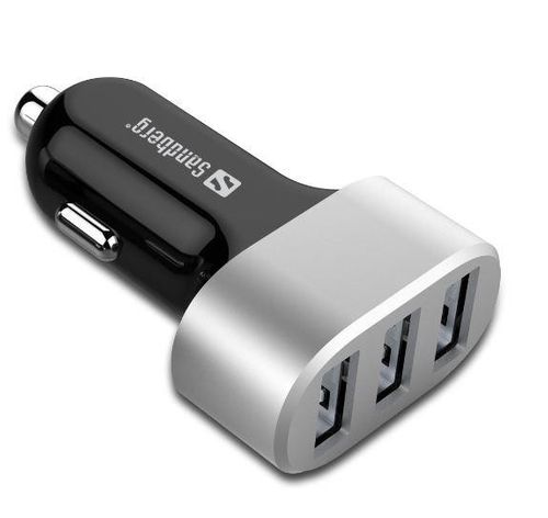 Sandberg multi ładowarka samochodowa 3xUSB 7.2A na Arena.pl