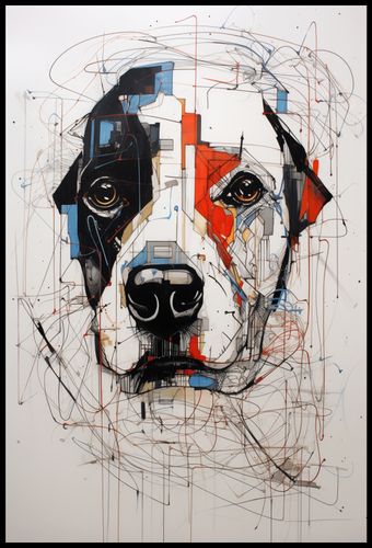 Plakat 68x101cm Przyrysowany Psiak na Arena.pl