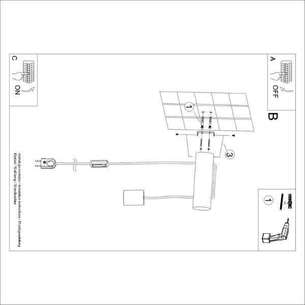 Kinkiet NIMBI E27 z włącznikiem zdjęcie 11