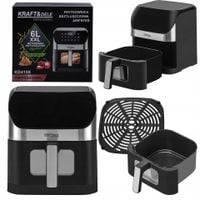 Frytkownica Beztłuszczowa LED AIRFRYER 6L 2000W XXL 10 Trybów Gotowania