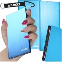 POWER BANK POWERBANK 20000 mAh 2x USB LEKKI Z LATARKĄ ALUMINIOWY NA WAKACJE