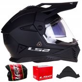 Kask Motocyklowy LS2 MX702 PIONEER II czarny mat ATV QUAD CROSS ENDURO