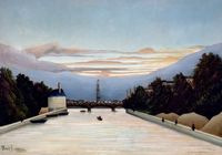 Plakat 100x70cm The Eiffel Tower, Rousseau Vintage do Salonu