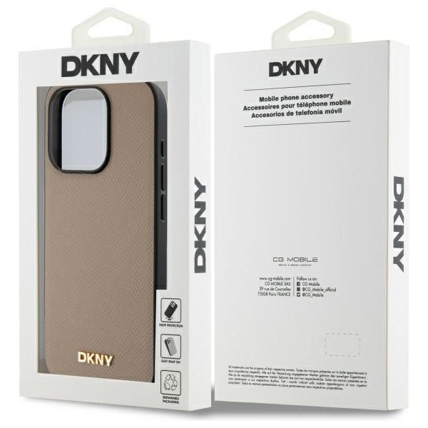 Etui DKNY do iPhone 15 Pro, Beżowy, MagSafe zdjęcie 8